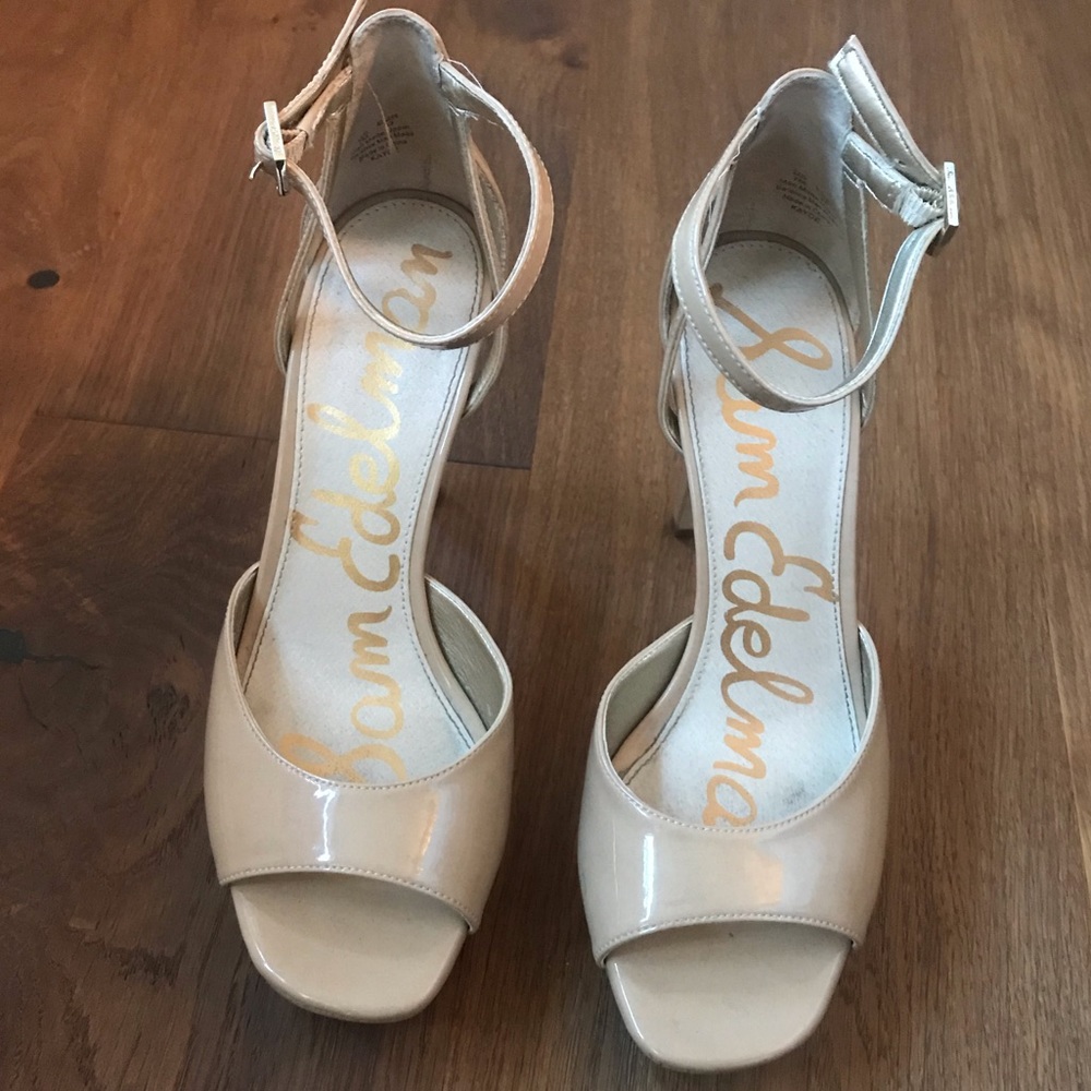 Sam Edelman Platform Heels Nude